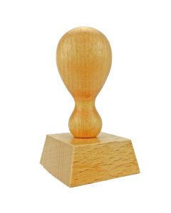 Holzstempel 35x35 mm inkl. individueller Stempelplatte